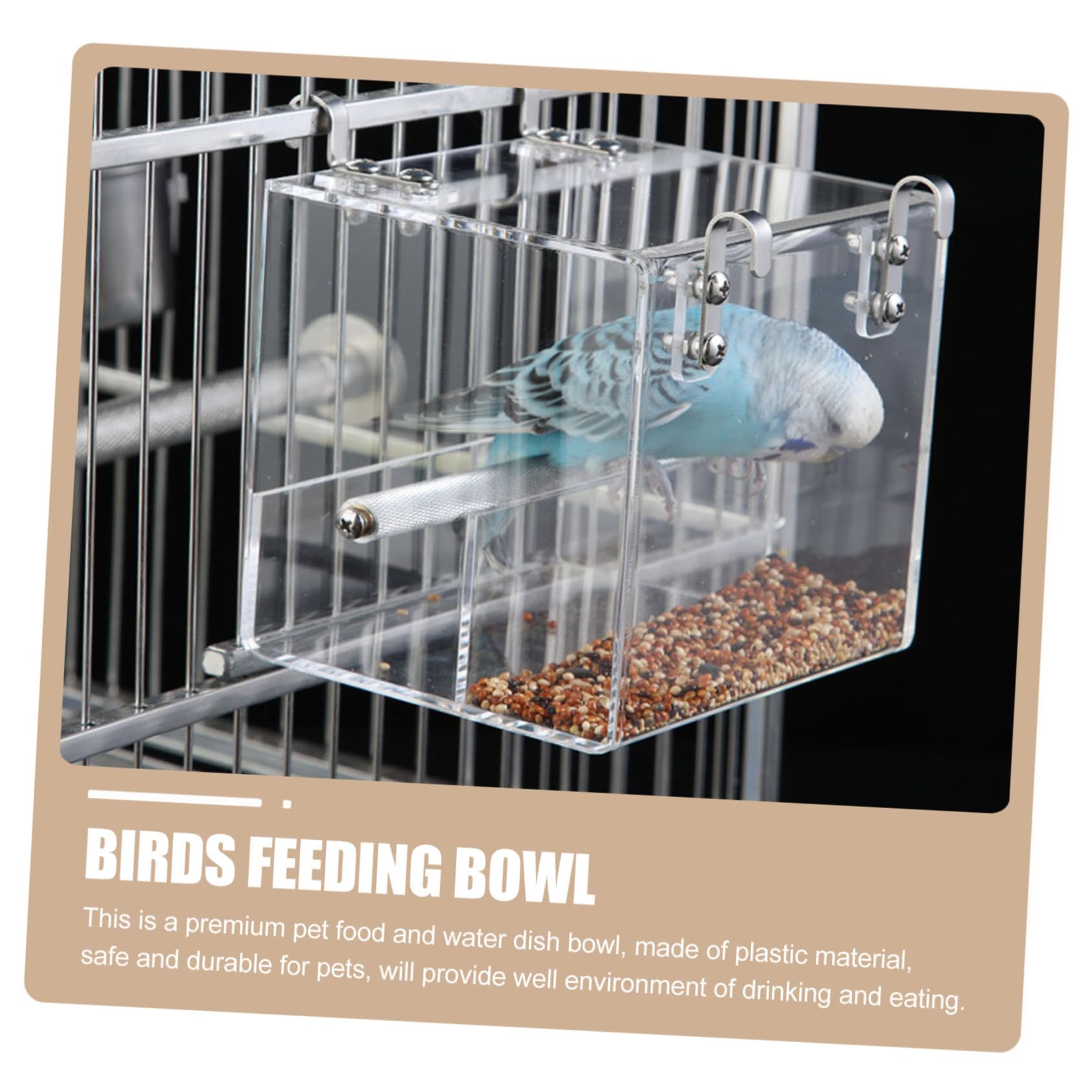 Mangeoire à Oiseaux Automatique pour Perroquet en Plastique