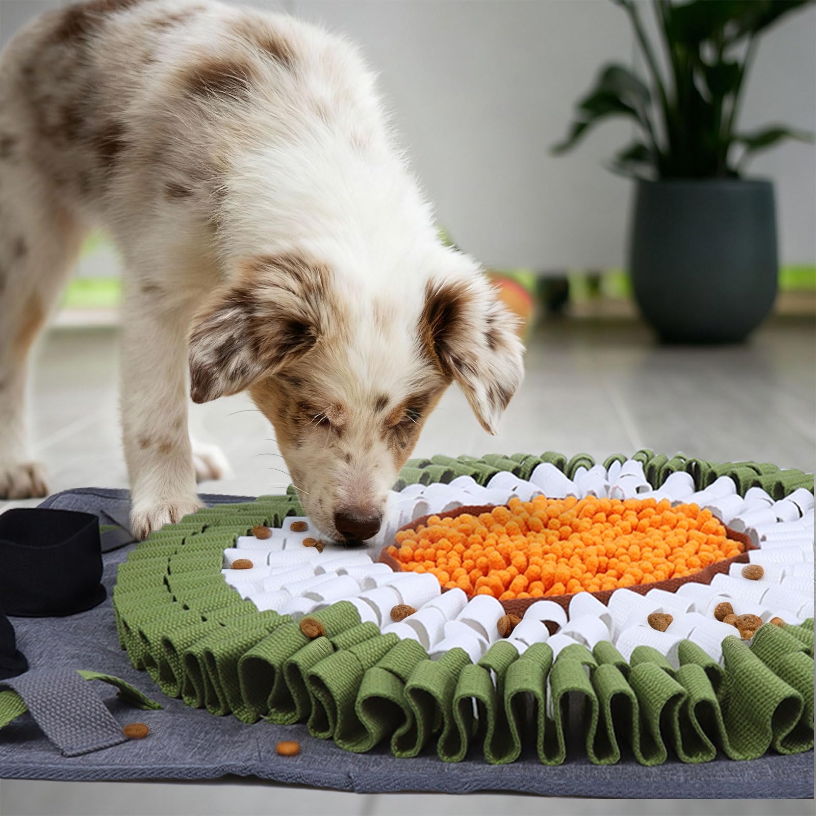 Alfombra Olfativa Perros, Juguetes Perros Interactivos Alfombra Olfato Perro Manta Olfativa Perro Accesorio de Entrenamiento Snuffle Mat (Verde)