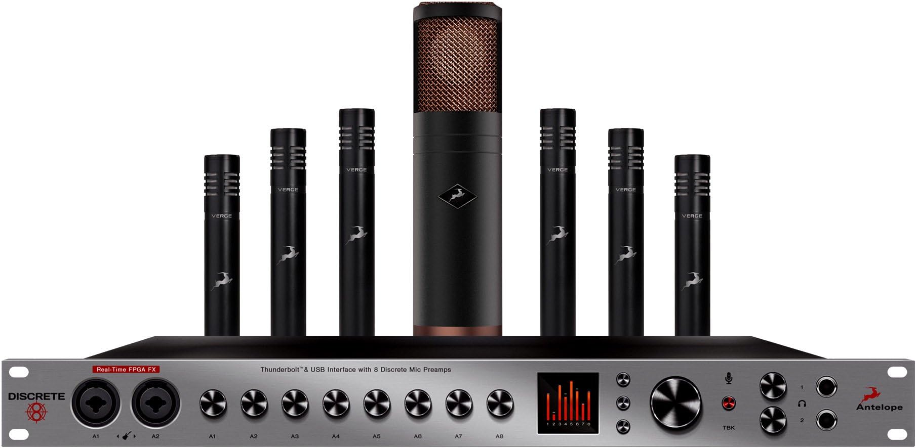 Antelope Audio Discrete 8 - Edge and Verge Modeling Microphone Bundle