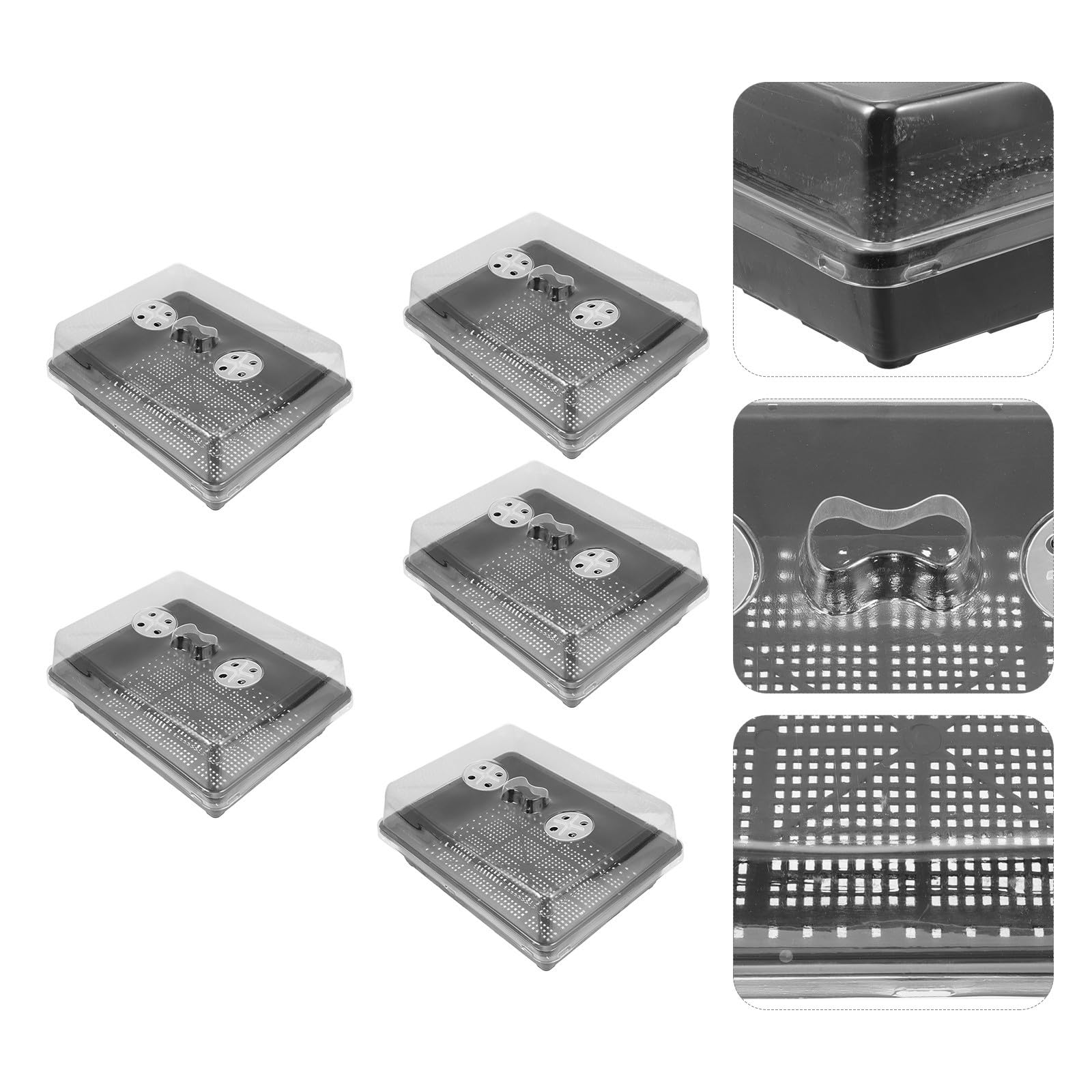 Germination en Plastique Noir, Lot de Sets de Semis