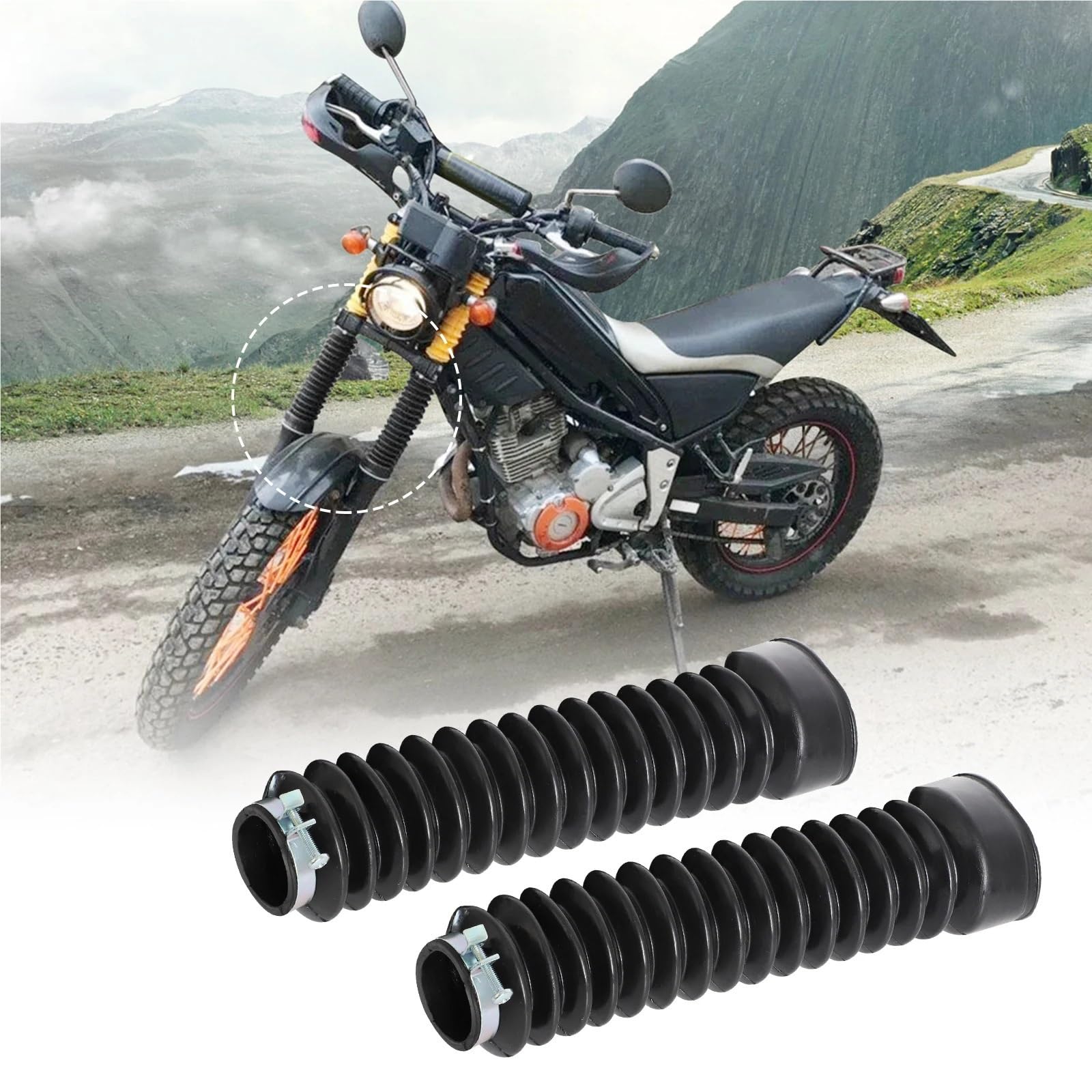 Adatto per YAMAHA Tricker XG-250 2PC Manicotto protettivo per assorbitore di protezione per moto protezione forcella