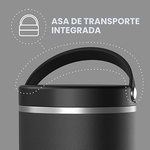 Miniatura 4 de Hydrapeak - Termo de acero inoxidable de 25 oz, aislamiento al vacío, comida caliente y fría, boca ancha, a prueba de fugas, para adultos y niños