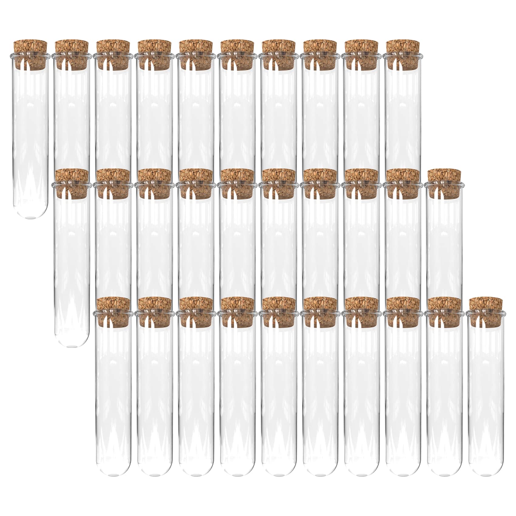 Buy BTSDhome30pcs 45ml Glass Test Tubes 25×120mm Round Bottom Test