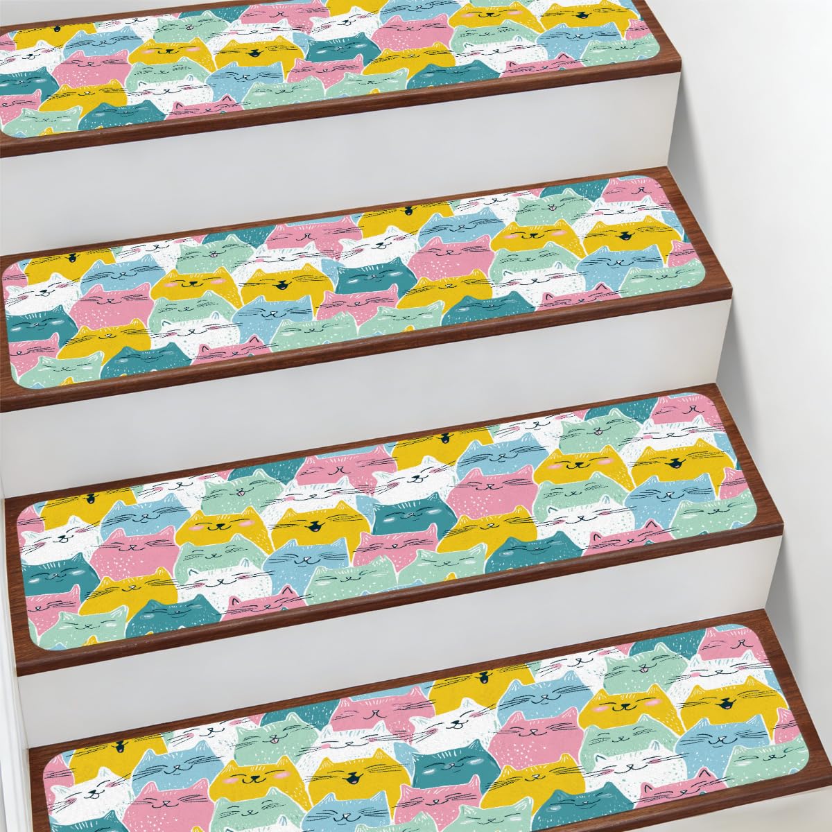 Alfombrillas Mexpekil para escaleras interiores de madera ideales para perros y ancianos