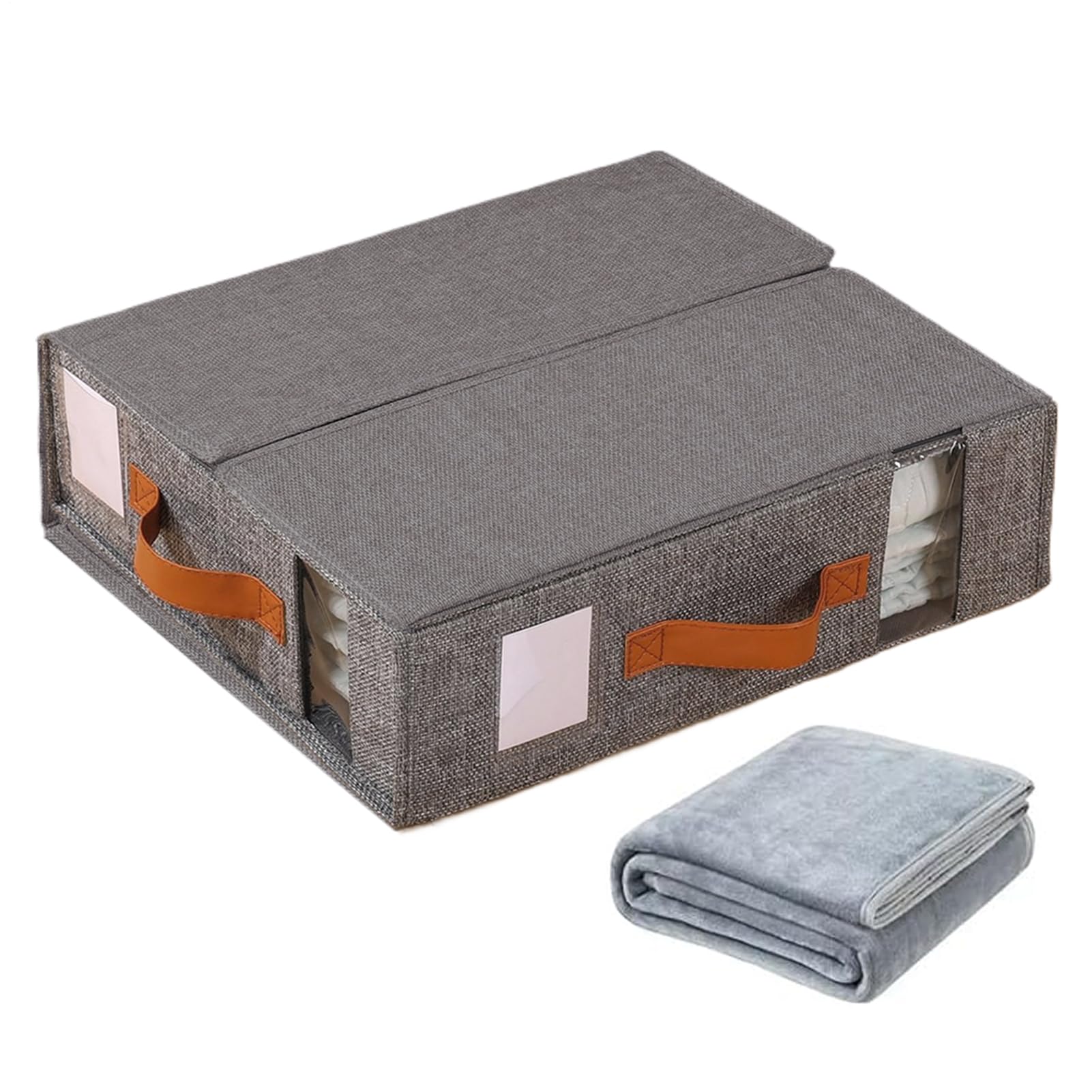 Organisateur de rangement pour draps et linge de lit empilable pour placard
