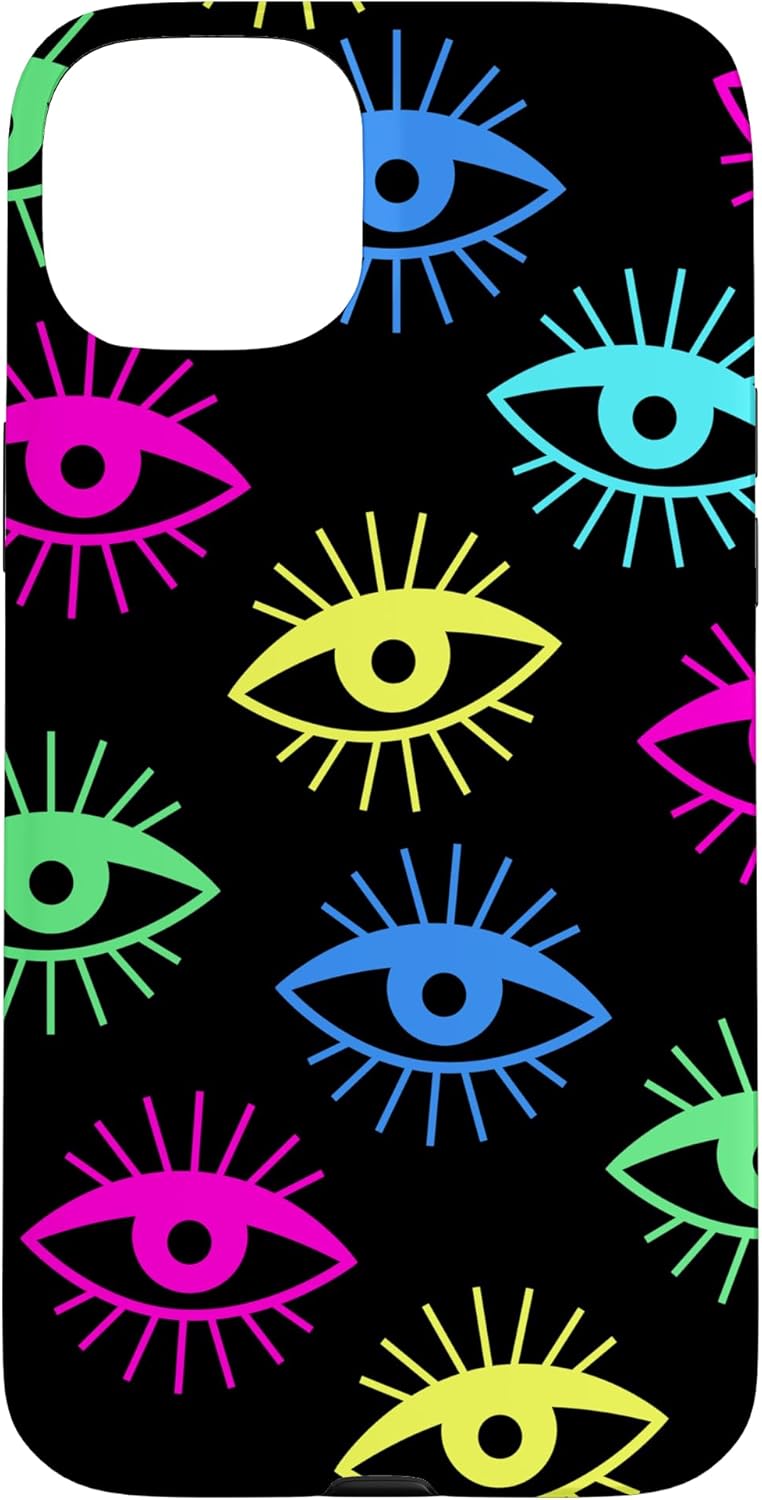 Modern Evil Eye Multicolor Pattern Women Case for iPhone 13