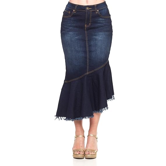 modest ruffle skirts