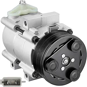 BDFHYK Air Conditioning A/C Compressor with Clutch Compatible with Ford F-150, Expedition, E-150 Econoline, E-250 E-350 Econoline, E-350 Super Duty, Compatible with Lincoln Navigator, 4.6L 5.4L 6.8L