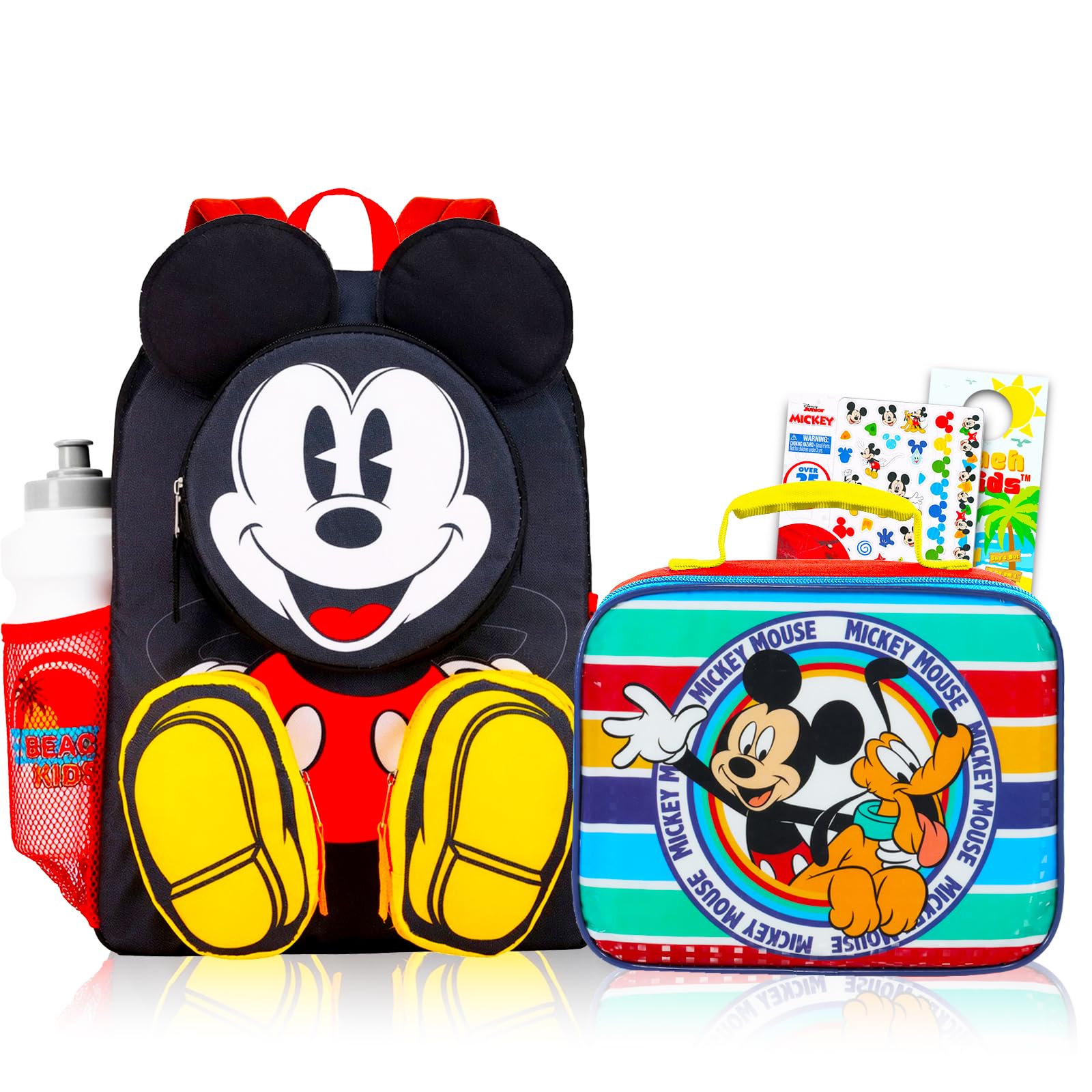 Amazon.com: Mickey Mouse Backpack and Lunch Box Set for Kids