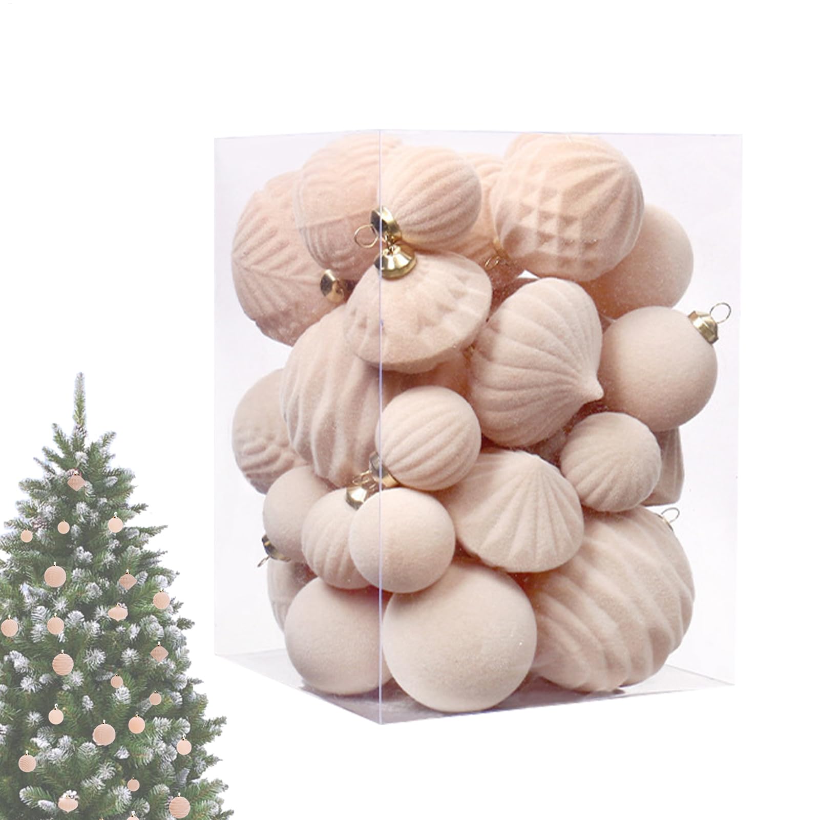 Boules de sapin de Noël pour décorer la fenêtre et le salon