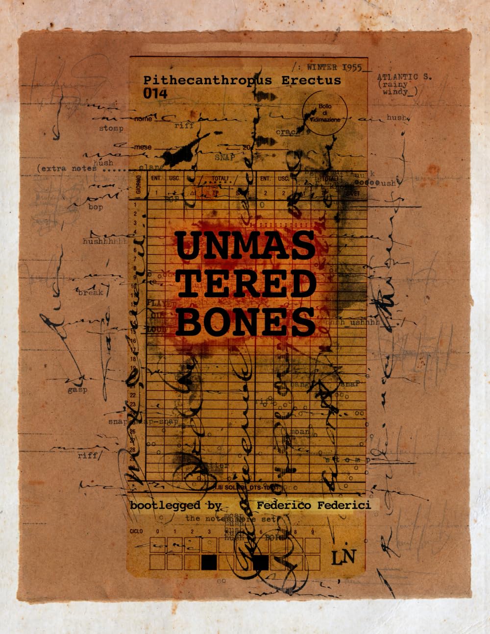 Unmastered Bones: Reactivating the Score (Asemic writing and other visual metrics)