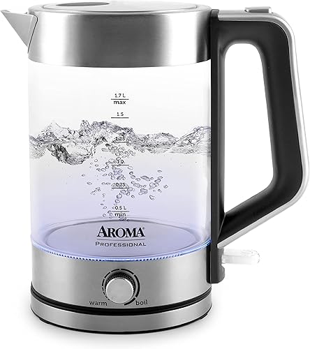 Aroma Housewares Hervidor de agua eléctrico 17 L acero inoxidable AWK-165 M