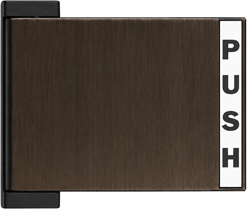 Adams Rite Push Paddle Storefront Door Handle, 6"x4.5", Right, Bronze, PD | Large 6x4.5 inch duronotic bronze exit door handle with polished durable finish, Adams Rite style design