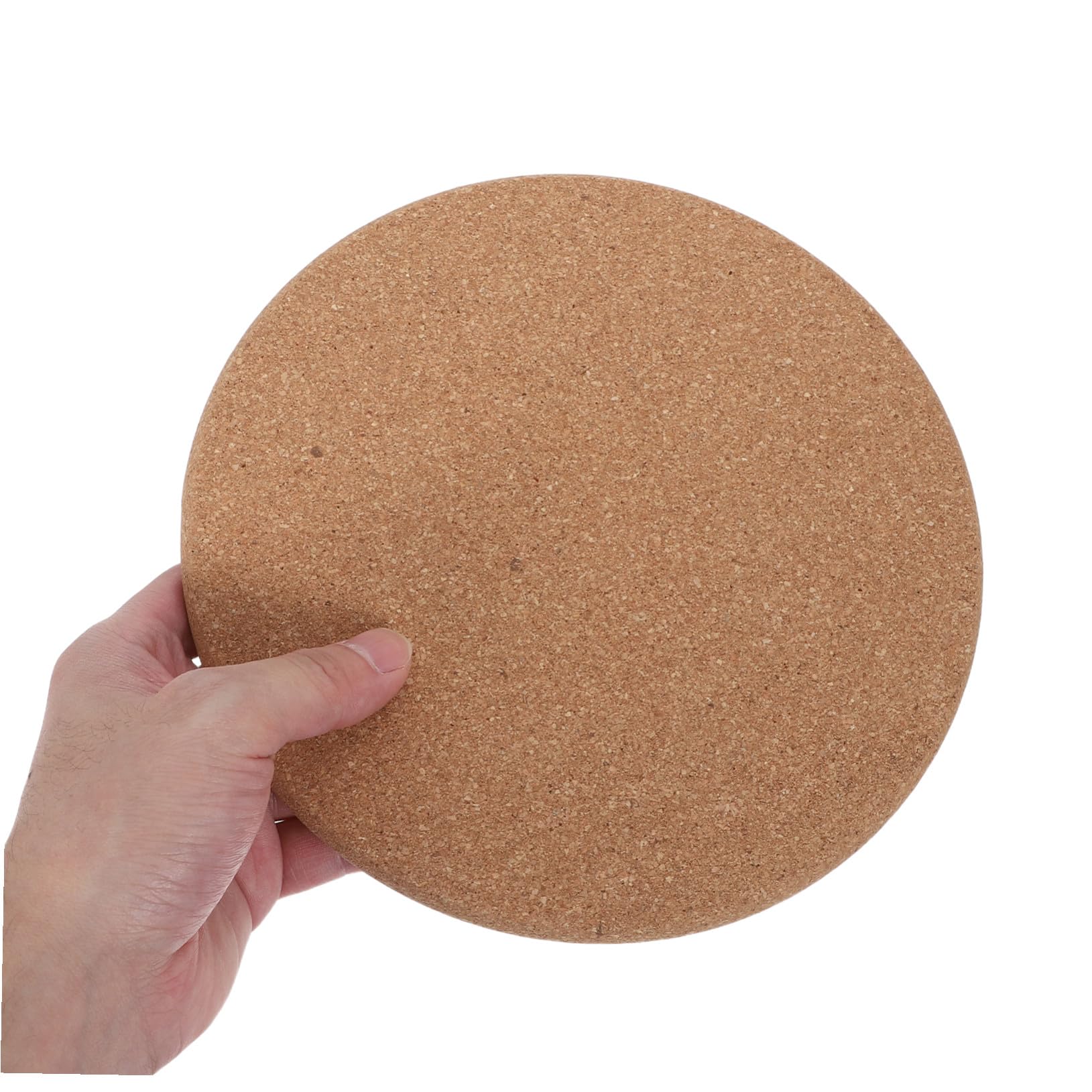 Juego de 6 Salvamanteles de Corcho para Cocina, 3 Redondos y 3 Cuadrados, Aislantes Térmicos Antideslizantes de 20 Cm, Manteles Individuales Resistentes al Calor para