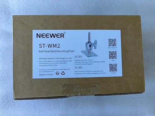 Miniatura 8 de NEEWER ST-WM2 - Pasador de pared para techo de 6.5 pulgadas con cabeza de bola giratoria de 360 y 10 tornillos, soporte de pared para estudio