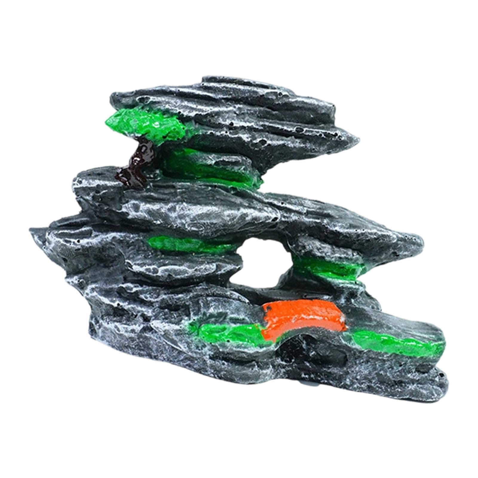 Osniyaw E Resins, Aquariums, Accessories, Miniatur Rock Mountain Sculptur For Aquariums, Landscaping, Model Decoration, Ornament, Aquarium Rock Mountain Decorations