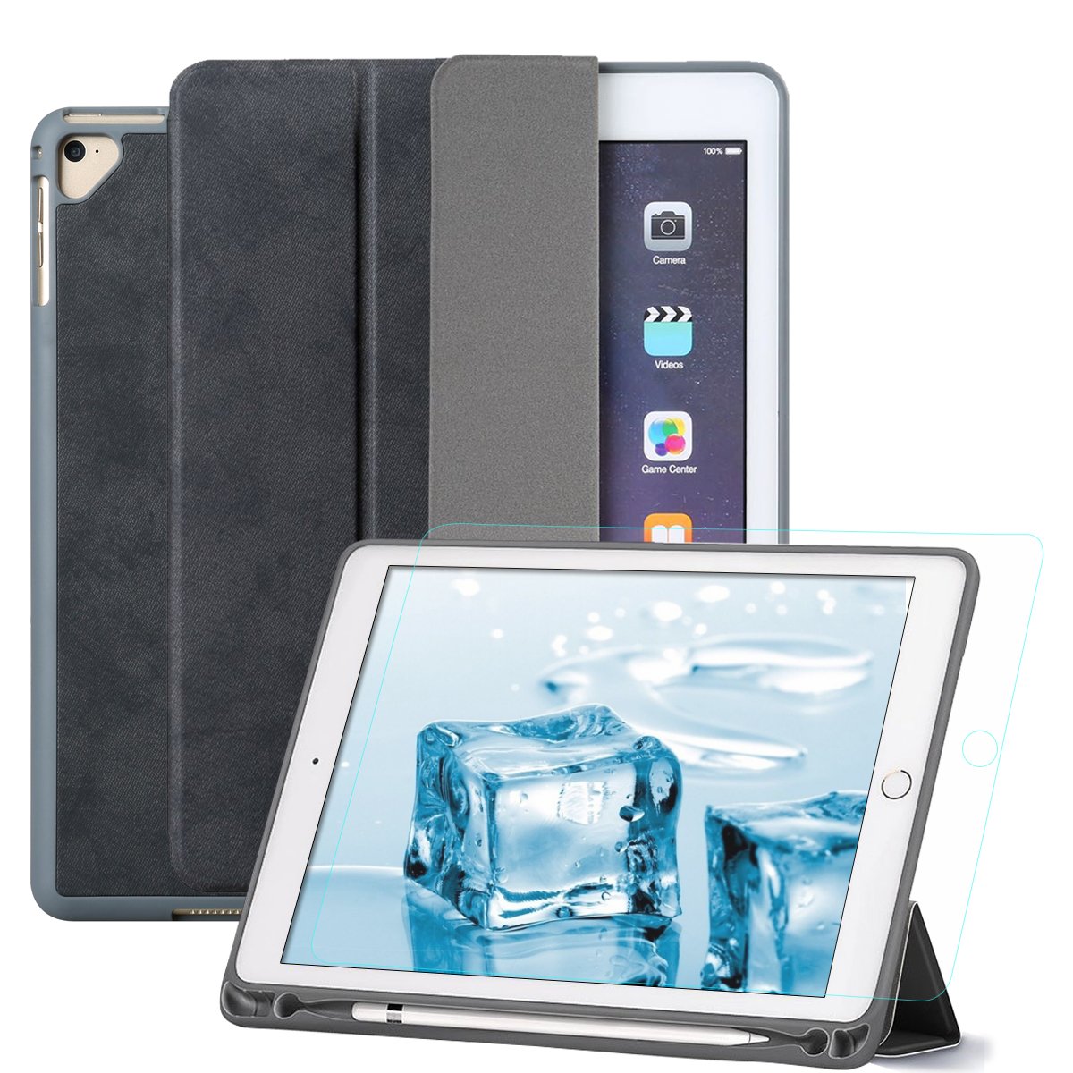 iPad - iPad Pro 9.7(128GB)＋Apple Pencil＋ケース MoKo Case Fit iPad Pro 9.7 with Apple Pencil Holder - Slim