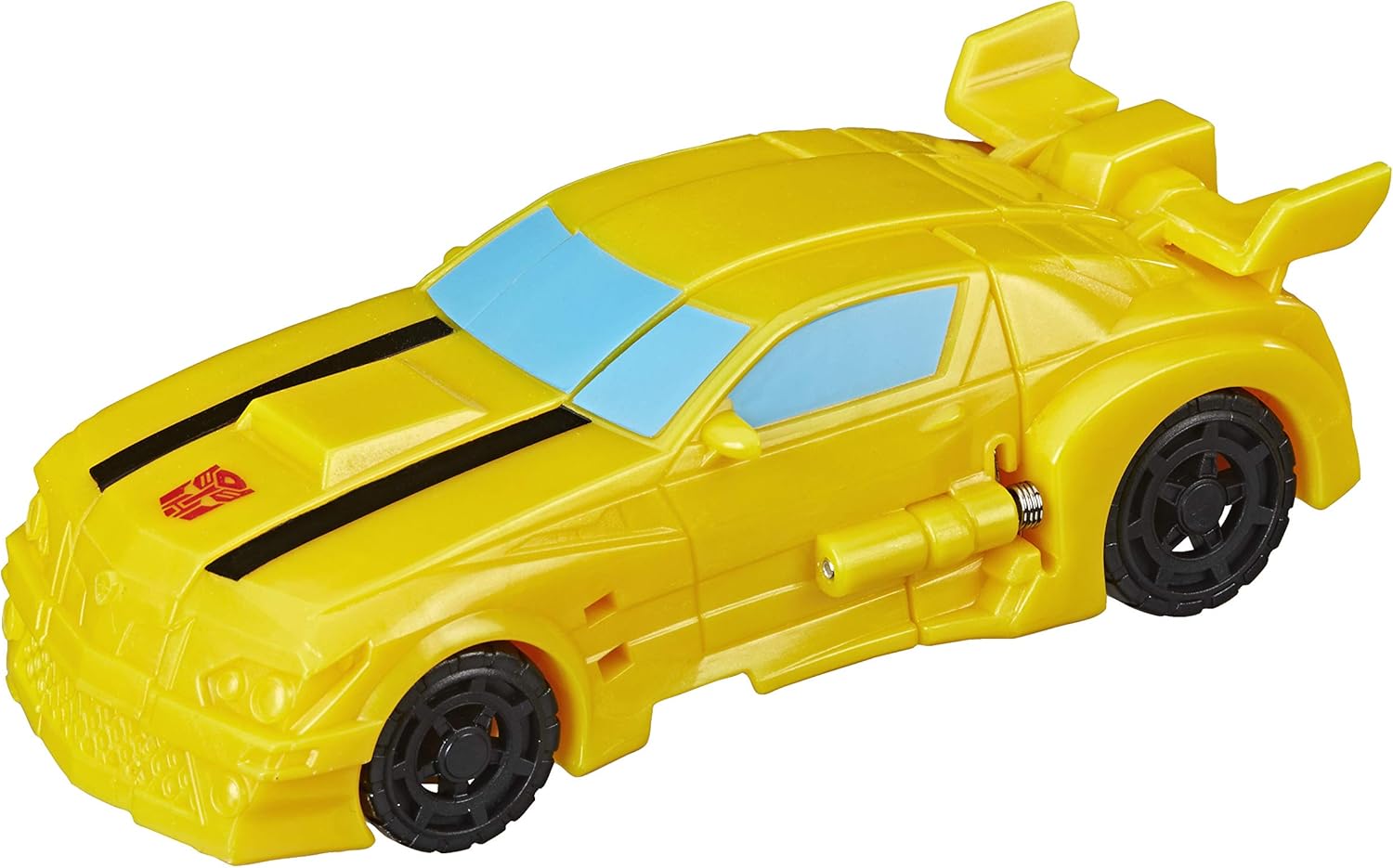 Transformers Toys Cyberverse Action Attackers: 1-Step Changer Bumblebee Action Figure, Repeatable Sting Shot Action Attack Move, for Children Aged 6 and Up, 10.5-cm