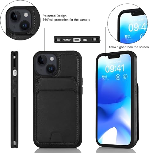 Miniatura 7 de iCoverCase Funda tipo cartera para iPhone 13 Pro Max12 Pro Max compatible con MagSafe, soporte magnético desmontable para ranuras para tarjetas, de