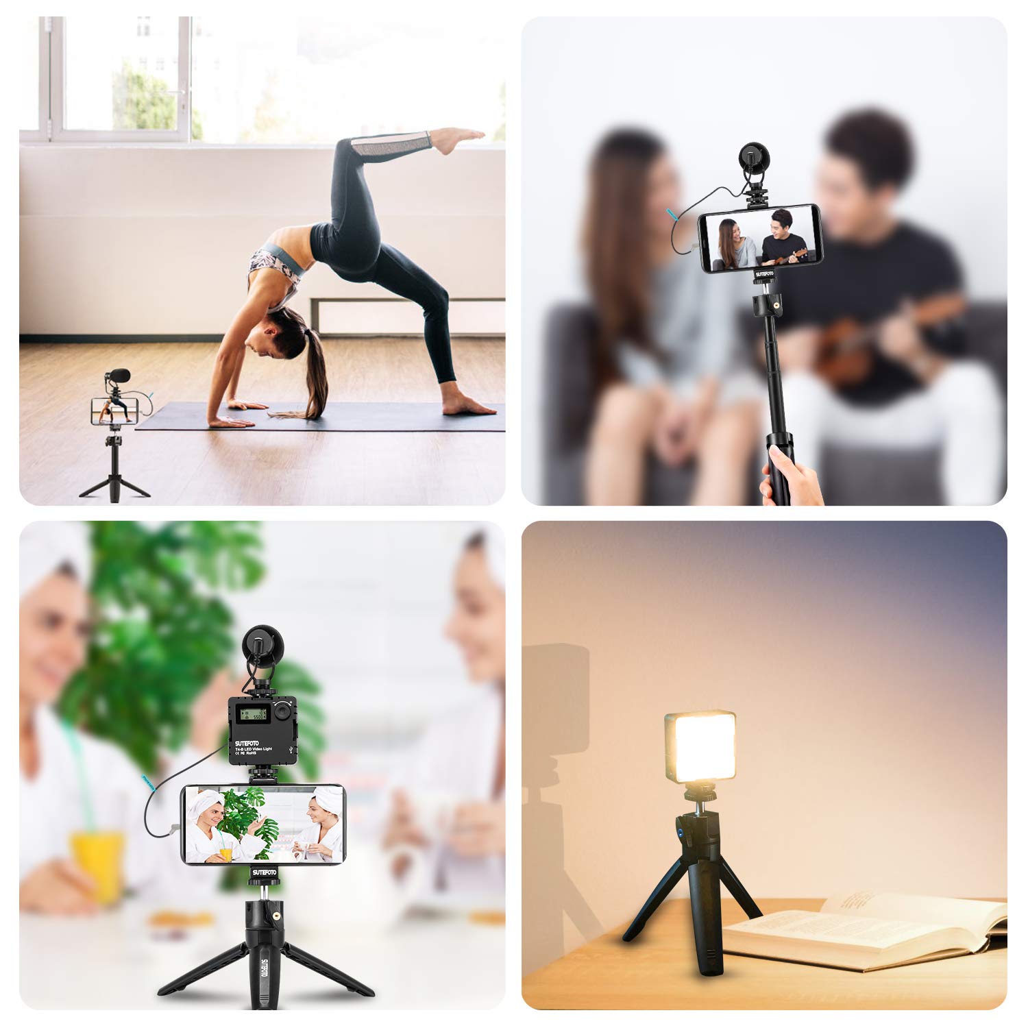 Vlogging Kit for Phone Video Recording, Sutefoto Vlogger Smartphone
