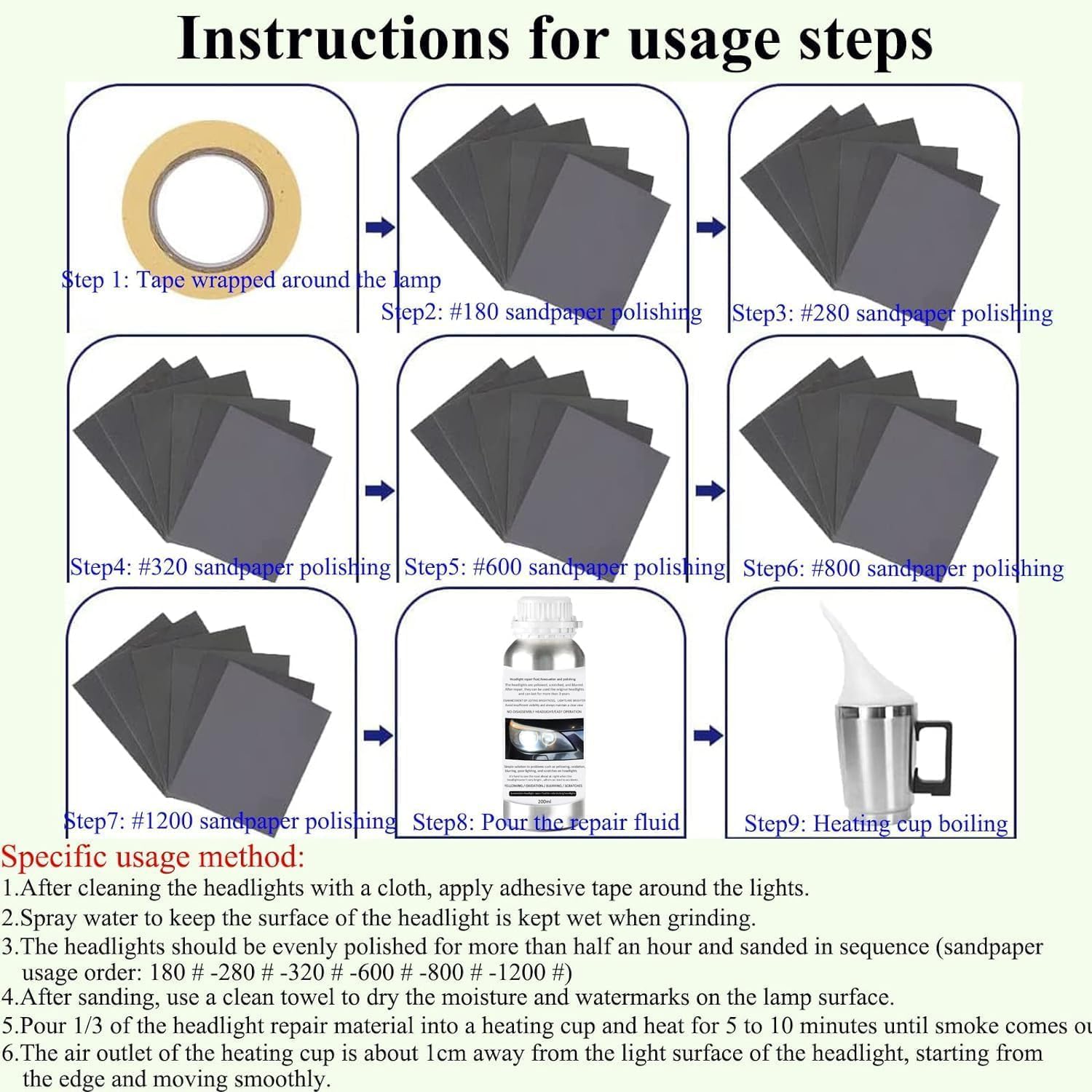  800G Headlight Restoration Liquid thumbnail
