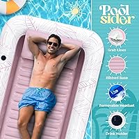 Vista 5 de Premium Inflatable Tanning Pool Lounger Large Inflatable Tanning Bed for Adults - 4 in 1 Multipurpose Suntan Tub Pool Floats Adults, Inflatable