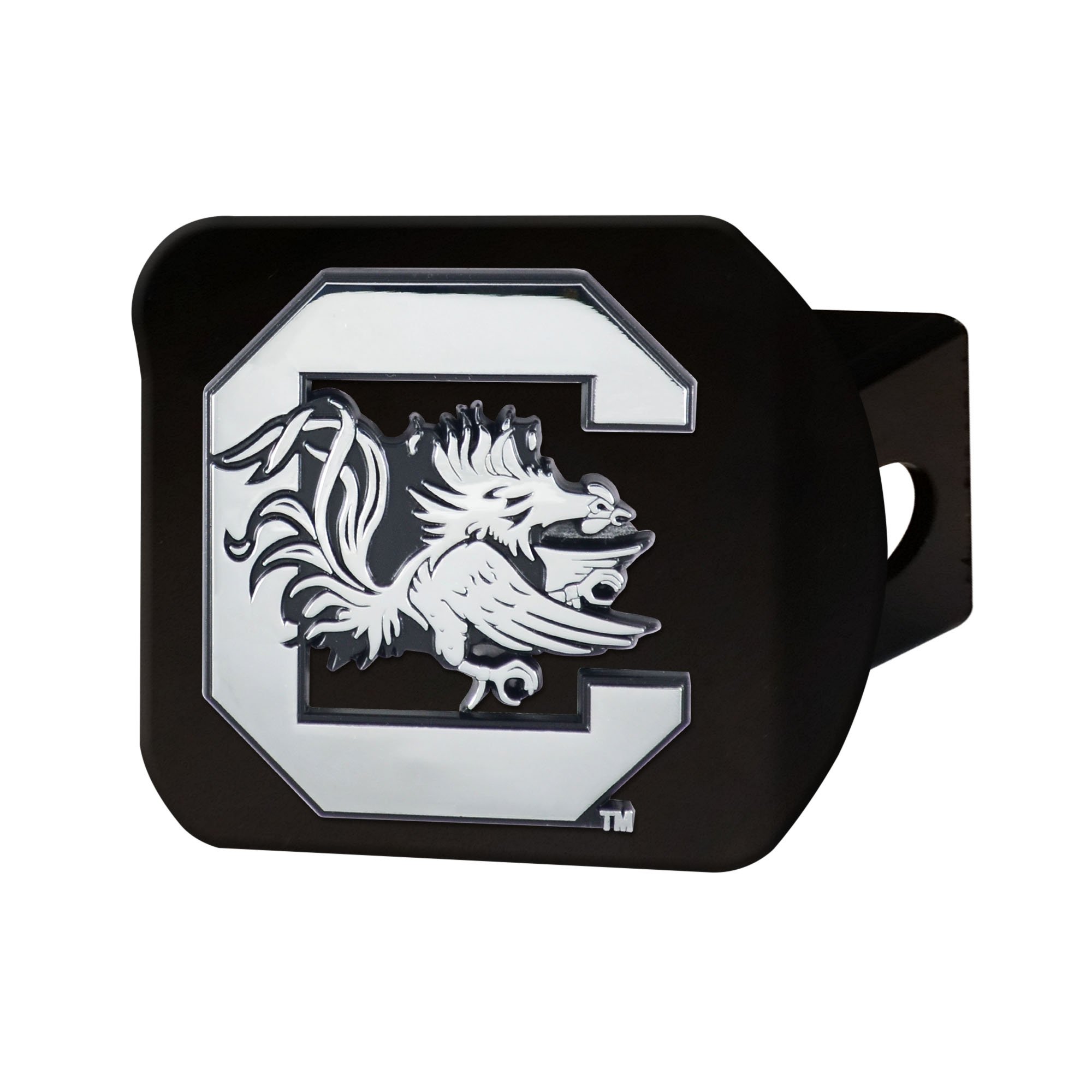 CC Sports Decor NCAA University of South Carolina Gamecocks Black Hitch Cover Automotive Accessory