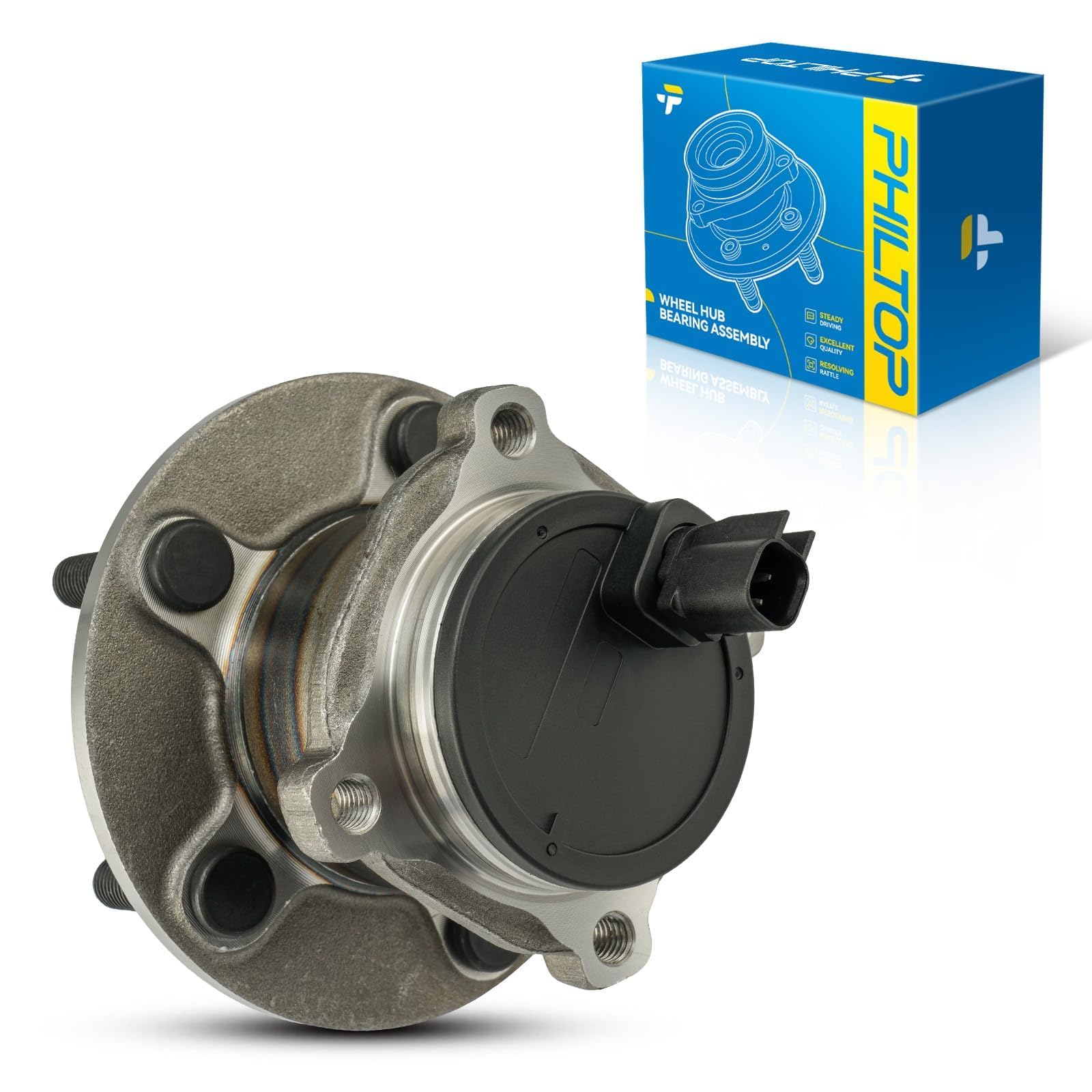 PHILTOP 512411 1x Rear Wheel Bearing Hub Assembly for Volvo S40, C70