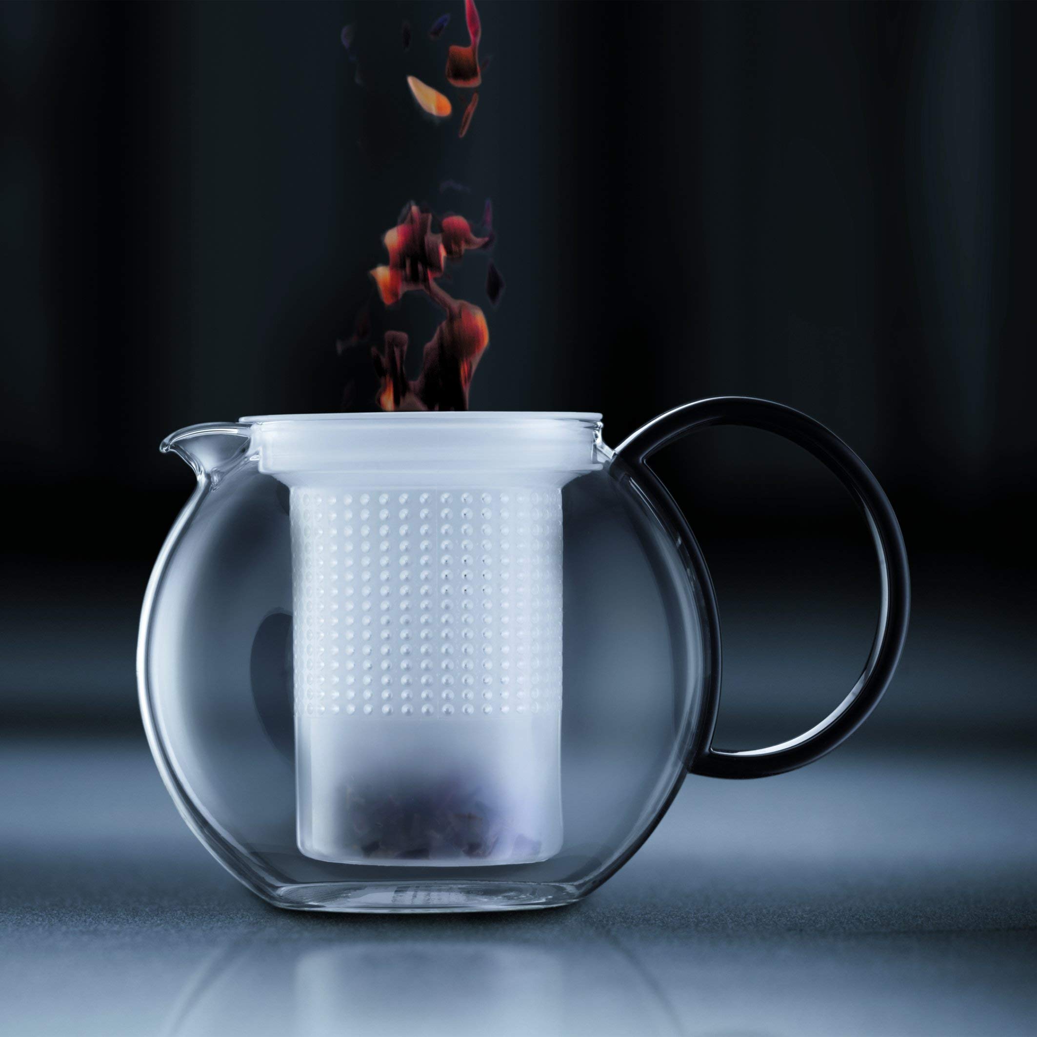 Bodum Assam Zaparzacz do Herbaty, Czarny/Przezroczysty, 0.5 l