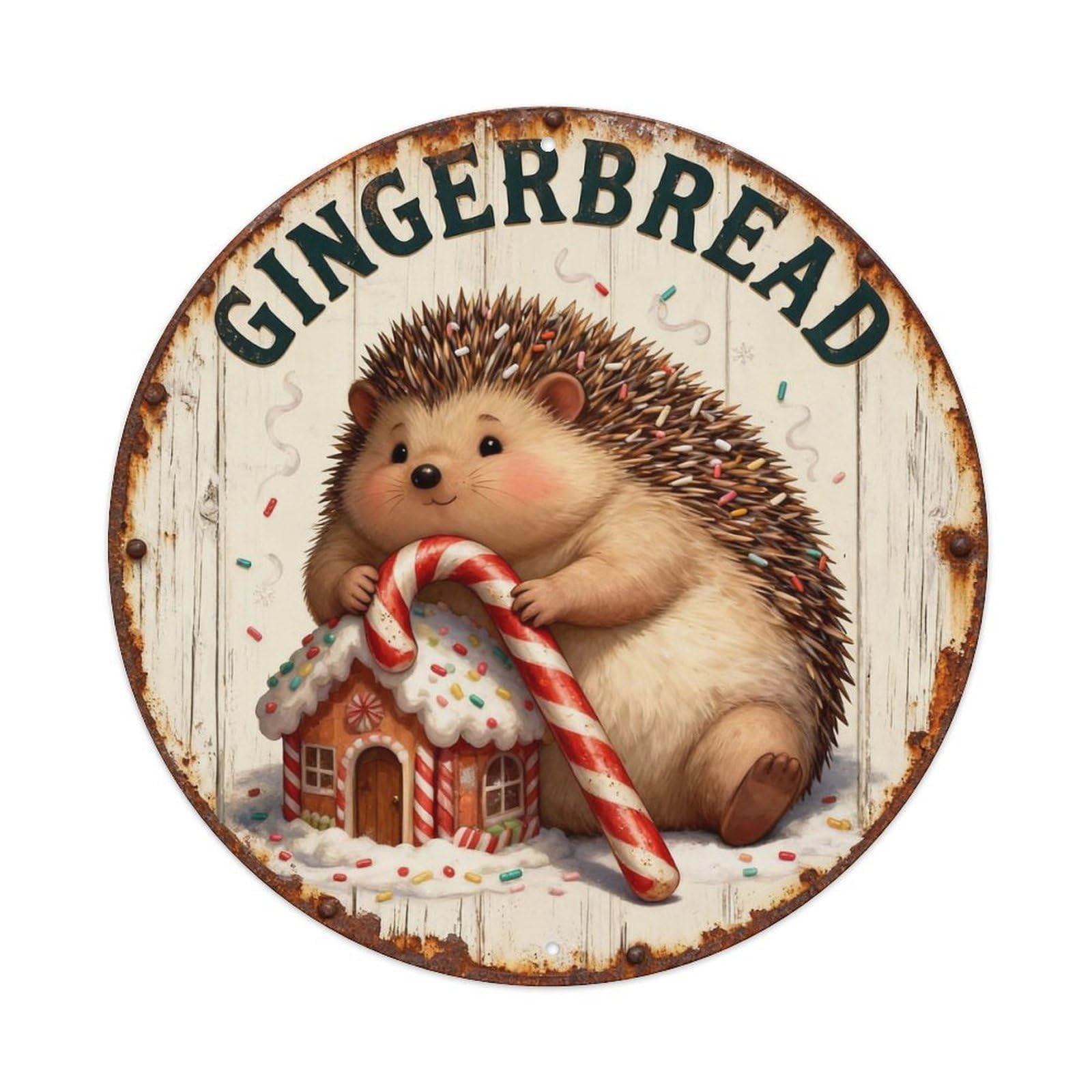 Gingerbread Sign Metal Tin Sign Plaque