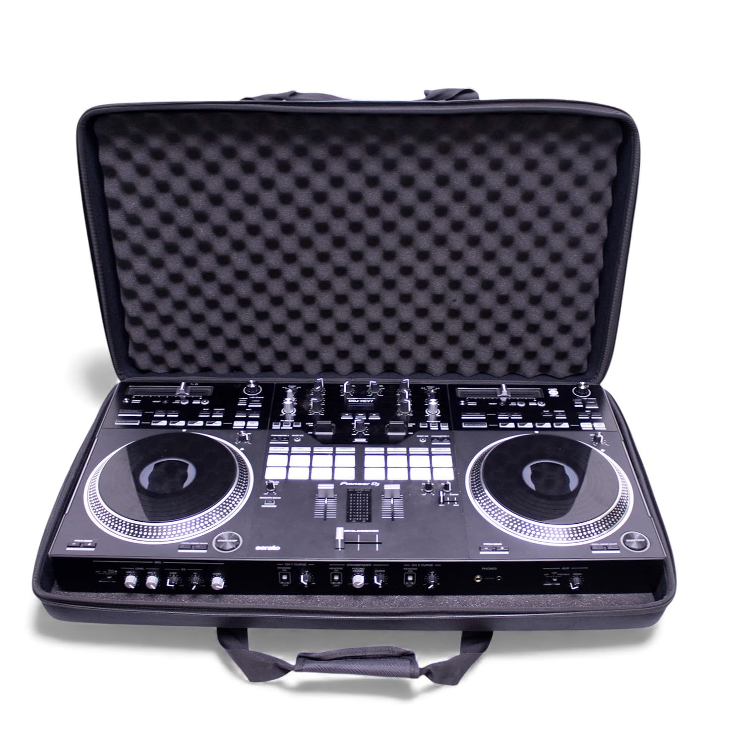 Protekt DJ-Tasche für Pioneer DDJ-REV7, Hartschalen-Tragetasche, Schwarz, Unisex, Einfarbig, 780 x 475 x 130 mm