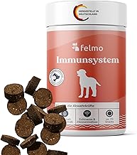 FELMO Immunsystem-Snacks für Hunde - ca. 70 Leckerlis zur Stärkung der natürlichen Abwehrkräfte mit verschiedenen Kräutern und Probiotika - Getreide- und zuckerfrei