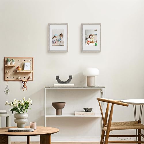 Miniatura 61 de Picrit - Juego de 12 portarretratos de 5 x 7 pulgadas para colgar en la pared o exhibir sobre una mesa, para fotos de 4 x 6 con paspartú o 5 x 7