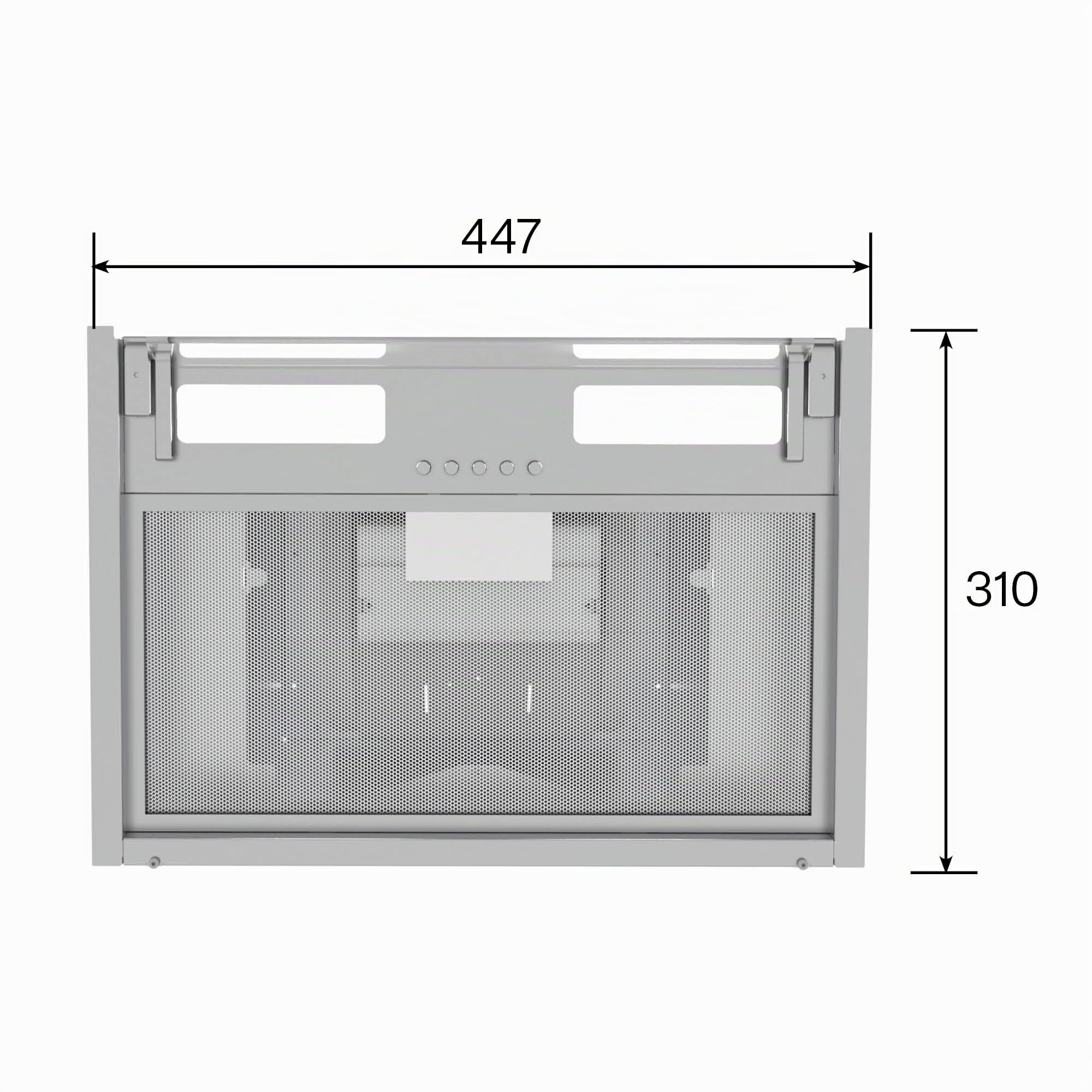 Cata Campana Extractora Armonia X 45 Panel de Control Mecánico 3 Niveles de Extracción Sistema Fácil Instalación Motor Extra Silencioso Potencia 276 W Ancho 82,1 Color Inox