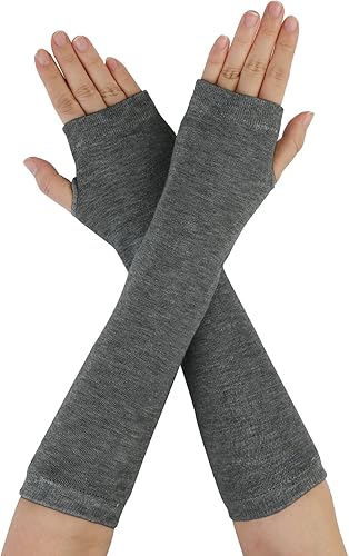 Miniatura 31 de Allegra K Calentadores de brazo sin dedos unisex de moda clásica