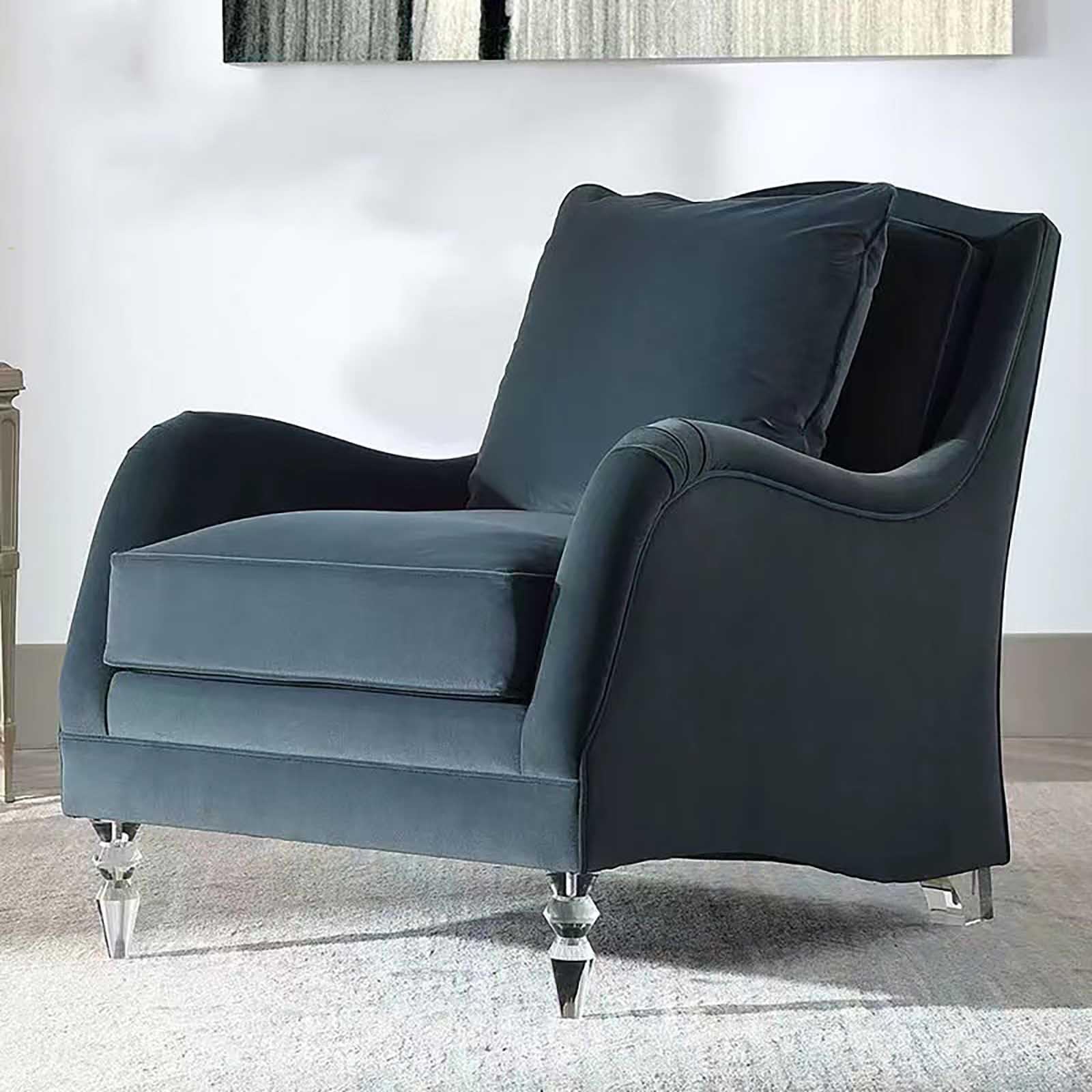 Paquete de 4 Patas de sofá de acrílico Transparente, Patas de Banco Modernas para Armario,para armario, mesa de café, mesa (15cm,M10-without leg warmers)