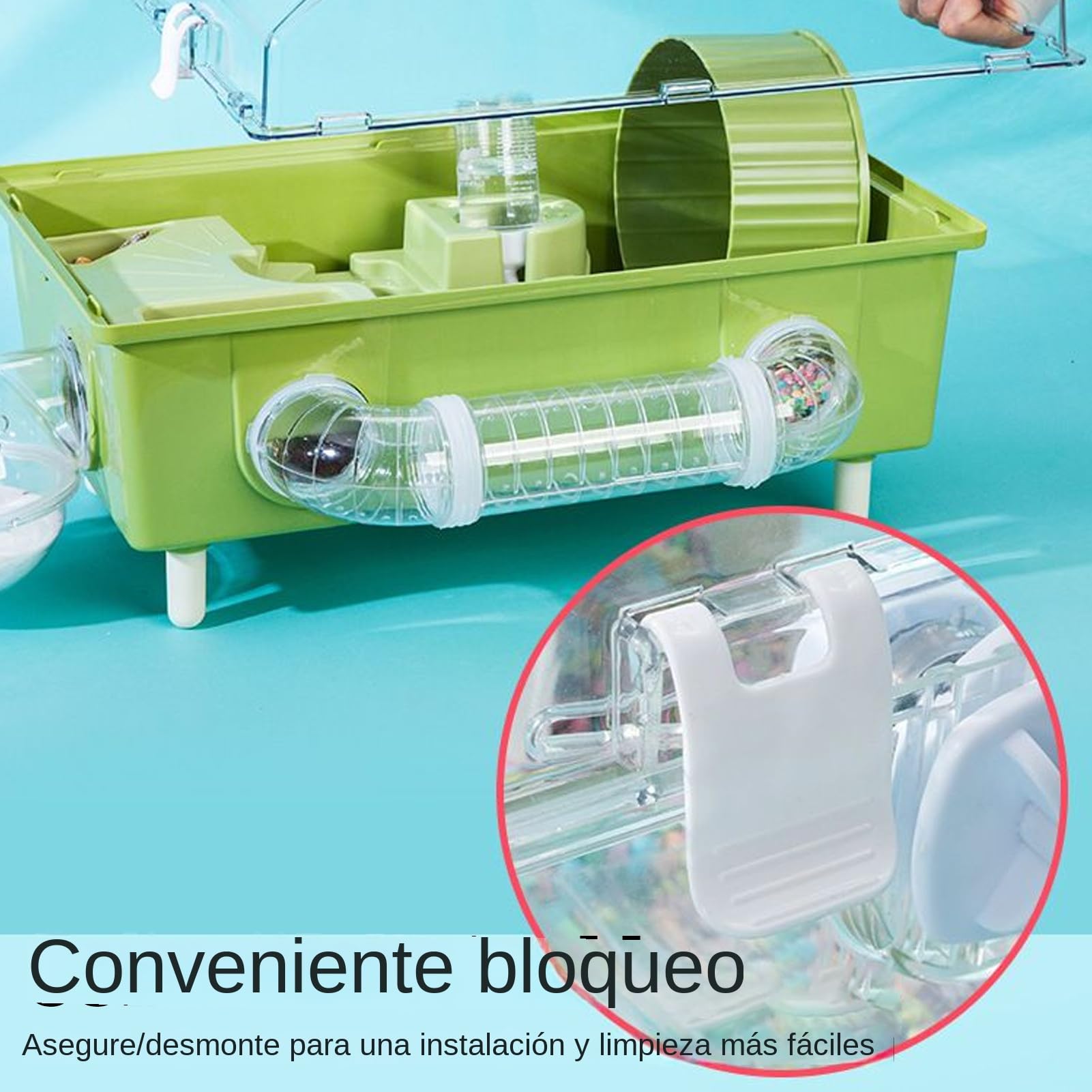 Gabbia Per Criceto Gabbia Casa Per Animali Domestici | Habitat Per Animali Domestici Con Ventilazione Adatto per Riccio, Cincillà, Coniglio, Porcellino d'Nano, Furetto, Criceto e