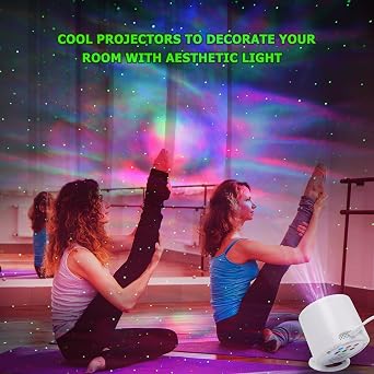 HERHOTER - Galaxy Projector, Star Projector with Timer and Remote Control for Adult Bedroom Decor, Party, Star Night Light
