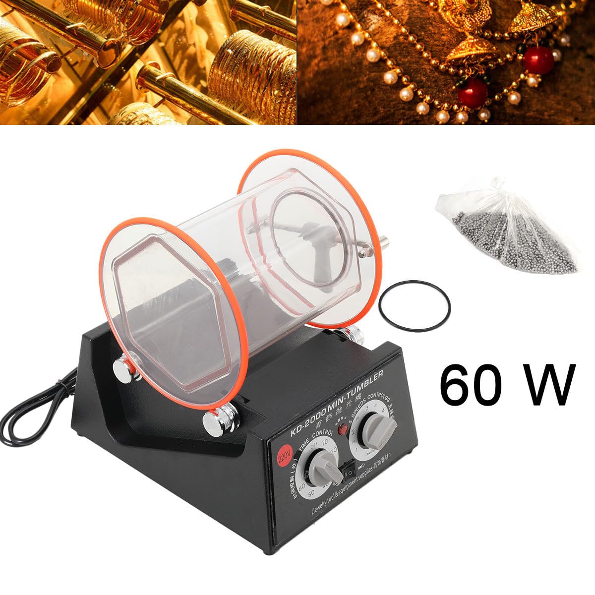 Lucidatrice Per Gioielli VEVOR - Buratto Rotativo 5kg