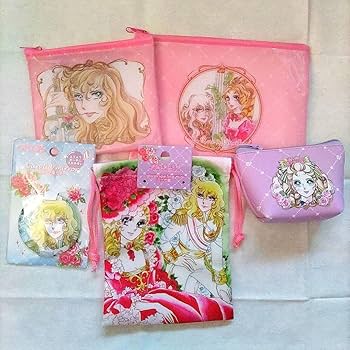 ベルサイユのばら　まとめ売　オスカル像　宝石箱　ハンカチ　ポーチ　アクスタ　等 ベルサイユのばら まとめ売 オスカル像 宝石箱 ハンカチ ポーチ