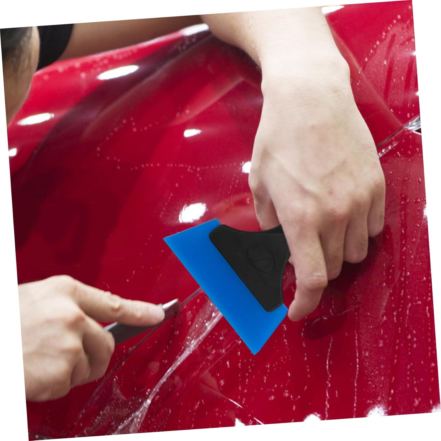 Gatuida 8pcs Auto Film Squeegee Scraper Vinyl Window Tint Tool for Cars Gentle Action for Film Coated Ergonomic Handle for for Car Window Maintenance