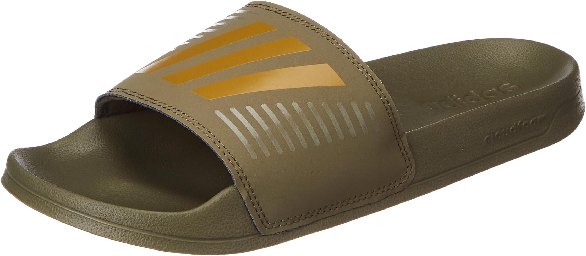 Men Contaro M Synthetic Swim Slide CBLACK/ACTGOL | HPU72