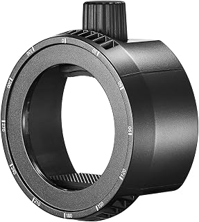 LAURAG Suporte adaptador de flash de cabeça Fresnel AK-R25 para montagem do projetor AK-R21 nas séries V850/V860/TT685/TT600 e outros flashes de cabeça Fresnel