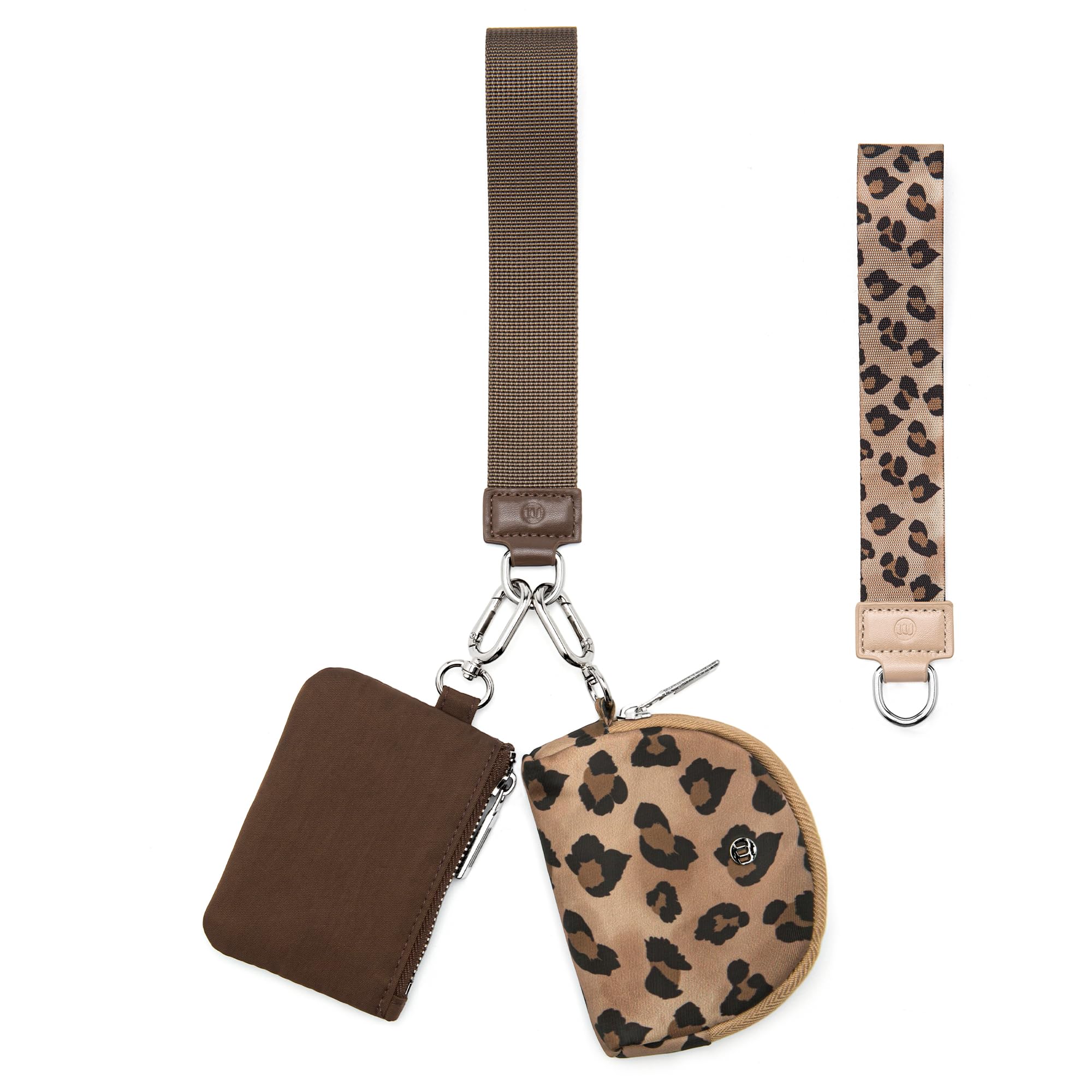 Mum's memory Mini Zip Around Wristlet Wallets for Women -KeyChain Wallet with Detachable Dual Pouch Wristlet -Key Chain Coin Purse Small Wallets