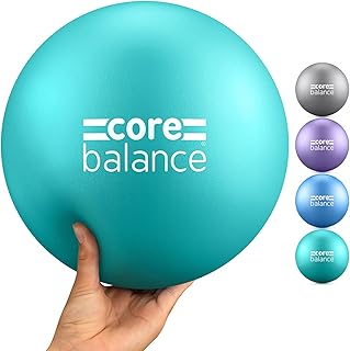 Core Balance Soft Pilates Ball 23cm / 9 Inch, Small Anti Burst, Yoga Exercise Fitness Physiotherapy Physical Training, Inf...