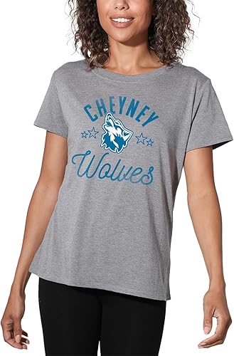 Miniatura 433 de Colección oficial de camisetas sueltas para mujer, diseño de mascota desgastada universitaria, jaspeado atlético