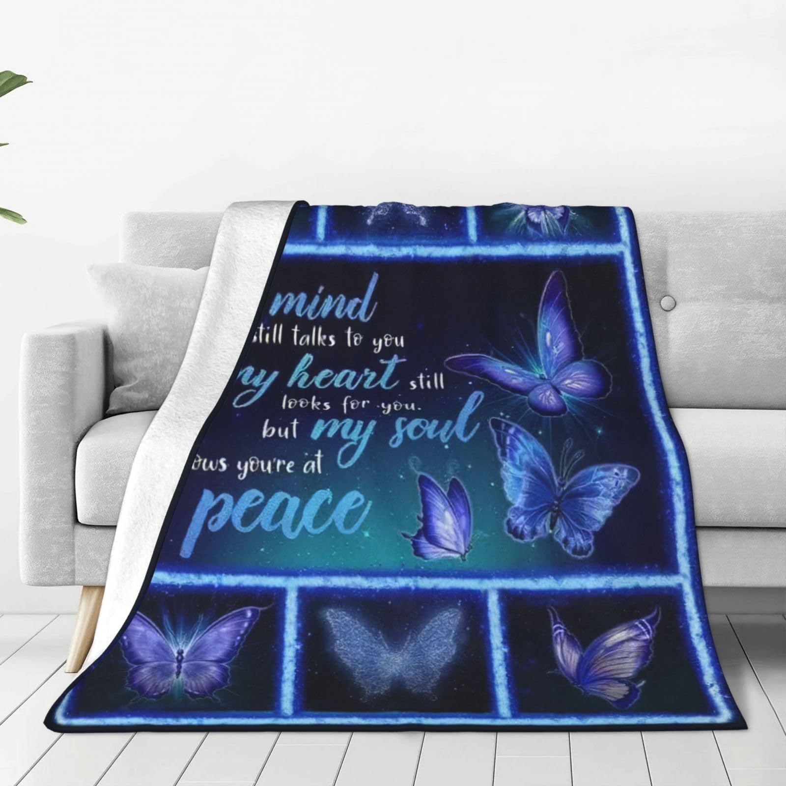 SKT T1 Schmetterlingsdecke - Weiche Fleece-Decke, 130x100cm Bis 200x150cm, Perfekt Als Geschenk