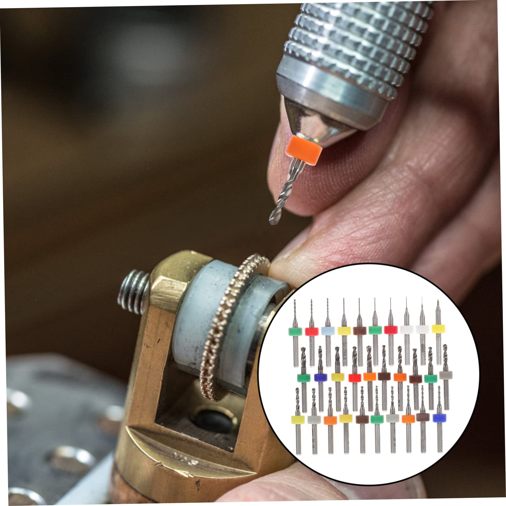 BESTonZON 90 Pz punta da trapano per circuito stampato mini trapano gioiello mini strumenti artigianale a mano manuale difficile piccolo attrezzo impostare suite