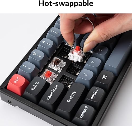 Miniatura 4 de Keychron K12 Pro QMKVIA Teclado mecánico inalámbrico Macro programable personalizado con interruptor marrón Keychron K Pro intercambiable en
