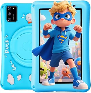 BISAIKASOW Tablet for Kids 7 Inch Android 13, Tablet Octa-Core 8GB+64GB, 5800mAh Battery, 5MP+8MP Cameras, HD Screen, Pare…